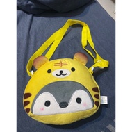 kids penguin in tiger costume sling bag for children