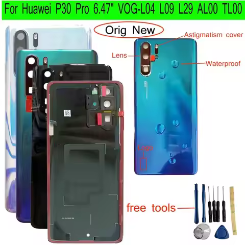 Shyueda 100% New For Huawei P30 Pro 6.47" VOG-L04 VOG-L09 VOG-L29 VOG-AL00 VOG-TL00 Glass Rear Back 