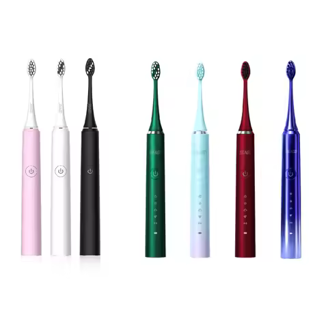 Sonic Electric Toothbrush S2 with Standard Dual Brush Heads Random Color 1 Set per Box for Oral Care