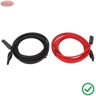 XUESHAN  Panel Wire, 12AWG Wire Black 3 Meter + Red 3 Meter  Extension Cable, Waterproof 4mm² Diamet
