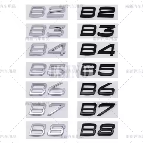 B2 B3 B4 B5 B6 B7 B8 3D ABS Adhesive Rear Trunk Emblem Badge Sticker for Volvo XC40 XC60 XC70 XC90 V
