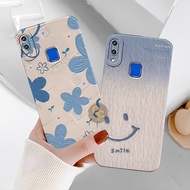 AMELOT [GOLDEN CASE][023] Softcase VIVO Y91/Y93/Y95 [FINGER] CUTE FLOWER Motifs - Contemporary - Pro