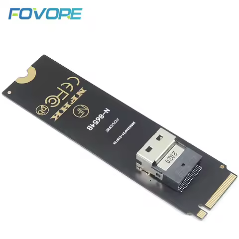 Slimline SAS SFF-8654 to M.2 NVMe Adapter SFF 8654 to NGFF M2 M key SFF 8654 Converter Card For PC D