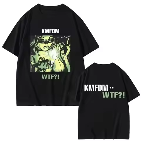 2026 Rock Band Kmfdm Tour 97 Graphic Print T-shirt Summer Men Women Vintage Gothic Punk Streetwear M