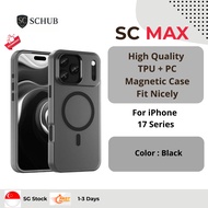 (SG) SCMax Magnetic Cover for iPhone 17 Pro Max/ 17Pro/ 17 Air/ 17 TPU+PC Phone Case / Cover