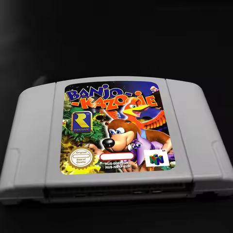 Banjo-Kazooie Game Cartridge for 64 Bit PAL EUR Consoles N64 Game Card