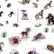 Hexers Beasts Monster and Animals Paper Miniatures for Tabletop Gaming Compatible With Dungeons and 