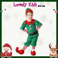 🎄⭐XMAS 2025 [MALAYSIA READY STOCK] 🎅🏻Lovely Kids Costume Boys Santa Claus Costume Elf Costume Christ