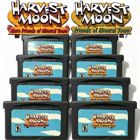 USA Harvest Moon GBA Game Cartridge 32Bit Video Game Console Card Friends of Mineral Town More Frien
