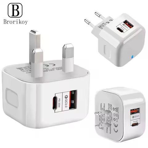USB Type C Charger 20W PD 3.0 QC4.0 USB Fast Charging Phone Charge Plug For iPhone 13 12 11 Pro Max 