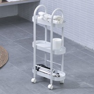 【Sim'n Coz】都會三層收納推車/隙縫推車/收納架(白)
