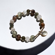 綠碧髮 白幽靈 黑金太陽 千層白幽靈 綠千層 事業 財富 水晶 手鏈