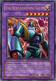 Yu-Gi-Oh! - Evil Hero Lightning Golem (GLAS-EN039) - Gladiators Assault - 1st Edition - Ultra Rare