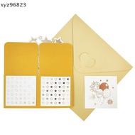 [XYZ] 50th Anniversary Card,3D Gold Happy Anniversary Pop Up Card With Envelope For Wife Husband Cou