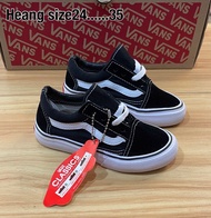 Vans old skool kids รองเท้าผ้าใบผูกเชือก สำหรับเด็ก