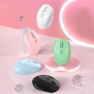 Ergonomic Wireless Mouse with Silent Clicks Rechargeable USB 2.4GHz Bluetooth Connectivity