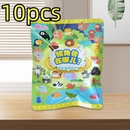 10pcs Cartoon Fridge Magnet Cute Plush Animal Blind Bag Refrigerator Magnets Home Decor