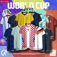 FIFA World Cup Jersey with Logo Sulam/Size M-10XL/Argentina Portugal/Japan/Croatia/Germany/France/Me