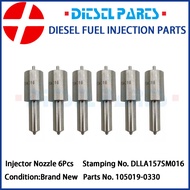 6pcs Fuel Injector Nozzle 105019-0330 DLLA157SM016 for Mitsubishi Fuso Super Great 8M20 6D24T