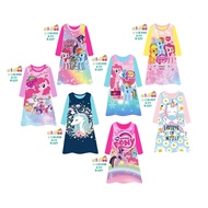 2y 3y 4y 6y 7y - Ailubee Little Pony Unicorn Girls' Daster Pajamas D030 D031 D032 D033 D036 D037 D03