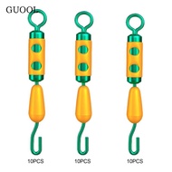 GUOOL 10x Fishing Barrel Swivels Saltwater Freshwater Lightweight Accessories Stainless Steel Essent