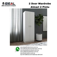 2 Door Wardrobe Cabinet 2 Pintu Almari Almari Murah