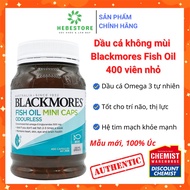 (Authentic Standard Commitment) Blackmores Odourless Fish Oil Mini Caps 400 Small Tablets, Large Australian Tablets