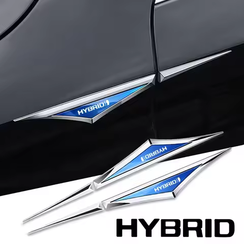 2pcs 3d alloy car stickers car accsesories for Hybrid Synergy Drive Toyota Prius Camry Rav4 yaris Cr