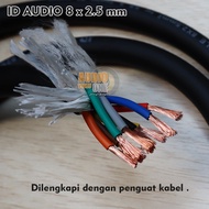 Kabel Speaker ID Audio 8x2.5 Tembaga Berkualitas Lentur Dan Kuat Kabel Audio Isi 8 Original