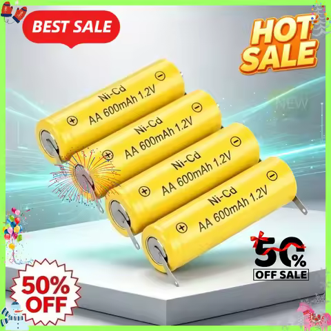 New AA 600mAh 1.2V Ni-CD 2A Rechargeable Battery for Philips Electric Shaver Razor Hair Clipper Toot