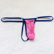 Sexy Lingerie Mini Swimsuit Swimwear Underwear Sexy Men's T-Shaped Panties Lace T-Back