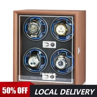 SG STOCK Automatic Watch Winder Watch Winder for 4 Slot Automatic Watches with LED Lights, 4 Rotatio
