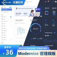 💻 Modernize Next.js Admin Dashboard ⚛️ | Bootstrap 5, React & MUI Template ✨ [MICHIGO STUDIO]