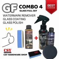 GF COMBO 4 ( GLASS CARE SET ) / combo set coating cermin Kereta