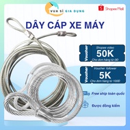 Plastic-coated car lock cable, 10mm motorbike lock cable 1m/2m/3m/4m/5m/6m/7m/8m/9m/10m safe