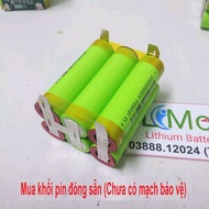 Khối pin 3S 126v - 5Ah xả 40A. Được đóng từ 6 cell pin Lithium Li-on 18650 LS + Mạch bảo vệ 3S 12.6V