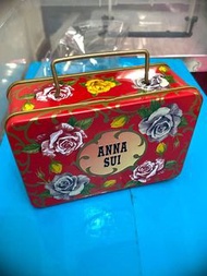 Anna Sui 紅色 手挽 鐵盒 薔薇 眼影筆