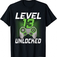 Funny Level 13 Unlocked Video Games Gaming 13th Birthday T-Shirt