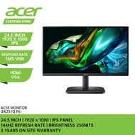 ACER EK251Q P6 Monitor - 24.5"/IPS/FHD/144Hz/1ms VRB/HDMIVGA/3Y