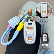 For Audi Cute TPU Car Key Case Cover Shell Fob For Audi A1 A3 8P A4 B8 B9 A5 A6 C7 A7 A8 Q3 Q5 Q7 Q8