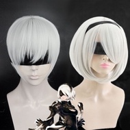 [available] Wig/cosplay Wig 2B and 9S - Nier Automata white [Miu Cosplay 03]