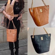 Burberry New Style BBR's Lola Small Quilted Sheepskin Super Soft Cloud Bag TB Lola Bag Bucket Bag Ch