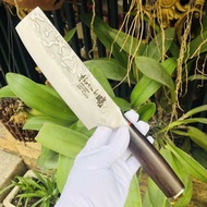 Dao thái thịt Nhật Akatenki dài 30cm sắc bén dày 2mm cán gỗ