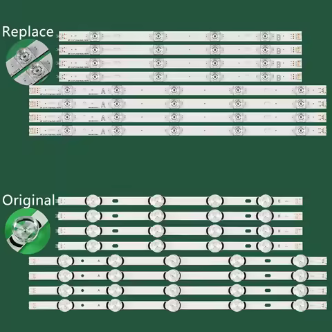 8 pcs/set LED strip For 47LB6300 LC470DUH 47LB5700 47LB656V 47LB6000 47LF551C 47LY760H 47LY761H 47LB