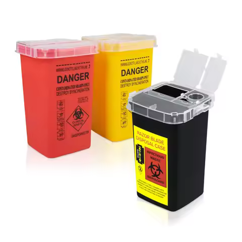 5/2/1PCS Tattoo Sharp Container Sharps Waste Bin Professional Tattoo Supplies Disposal Container Tat