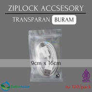 DELKOCHOICE PLASTIC ZIPLOCK CLIP TRANSPARENT ACCESSORIES 9x16