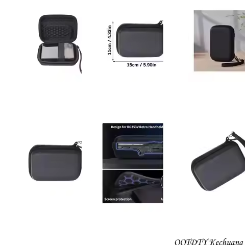 32GC Carrying Case Storage Box with Pocket for RG353V/RG35XX/RG353VS/R36S