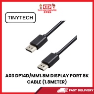 A03 DP14D/MM1.8M DISPLAY PORT 8K CABLE (1.8METER)