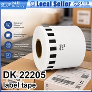 【62mm*30.48m 】DK22205 Thermal Label Printer Paper Label Roll Compatible Brother DK-2205 Barcode Tape