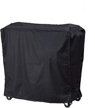 J&C 35x20x34in Cooler Cart Cover-Black Waterproof UV Resistant Patio Rolling Cooler for Most of 80 Q